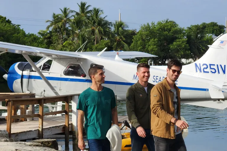 Passengers boarding Seaplane
