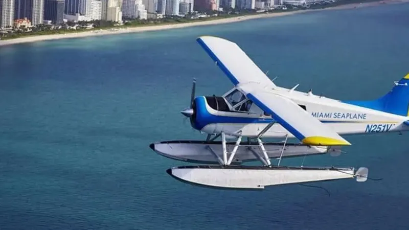 Seaplane over Miami