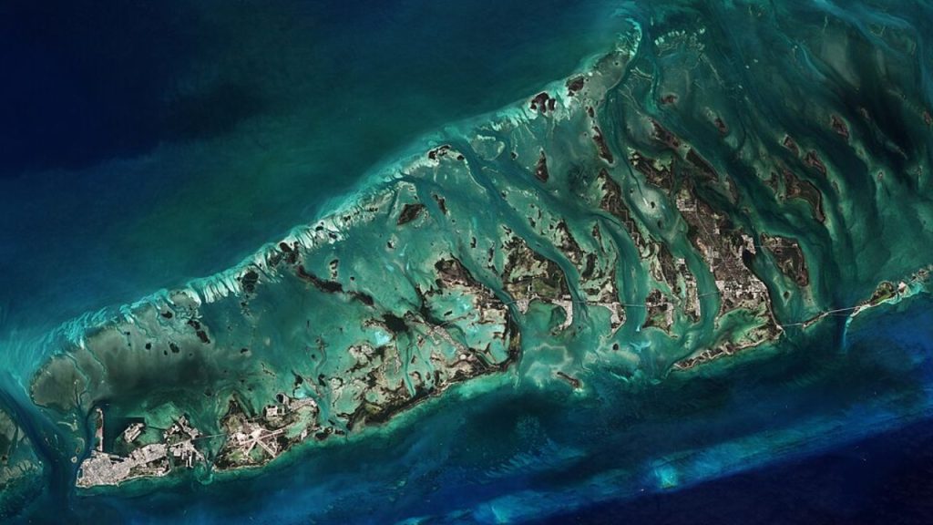Florida Keys islands connected by causeway over turquoise waters.